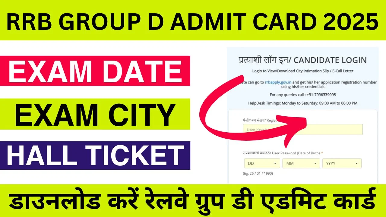 RRB Group D Admit Card 2025
